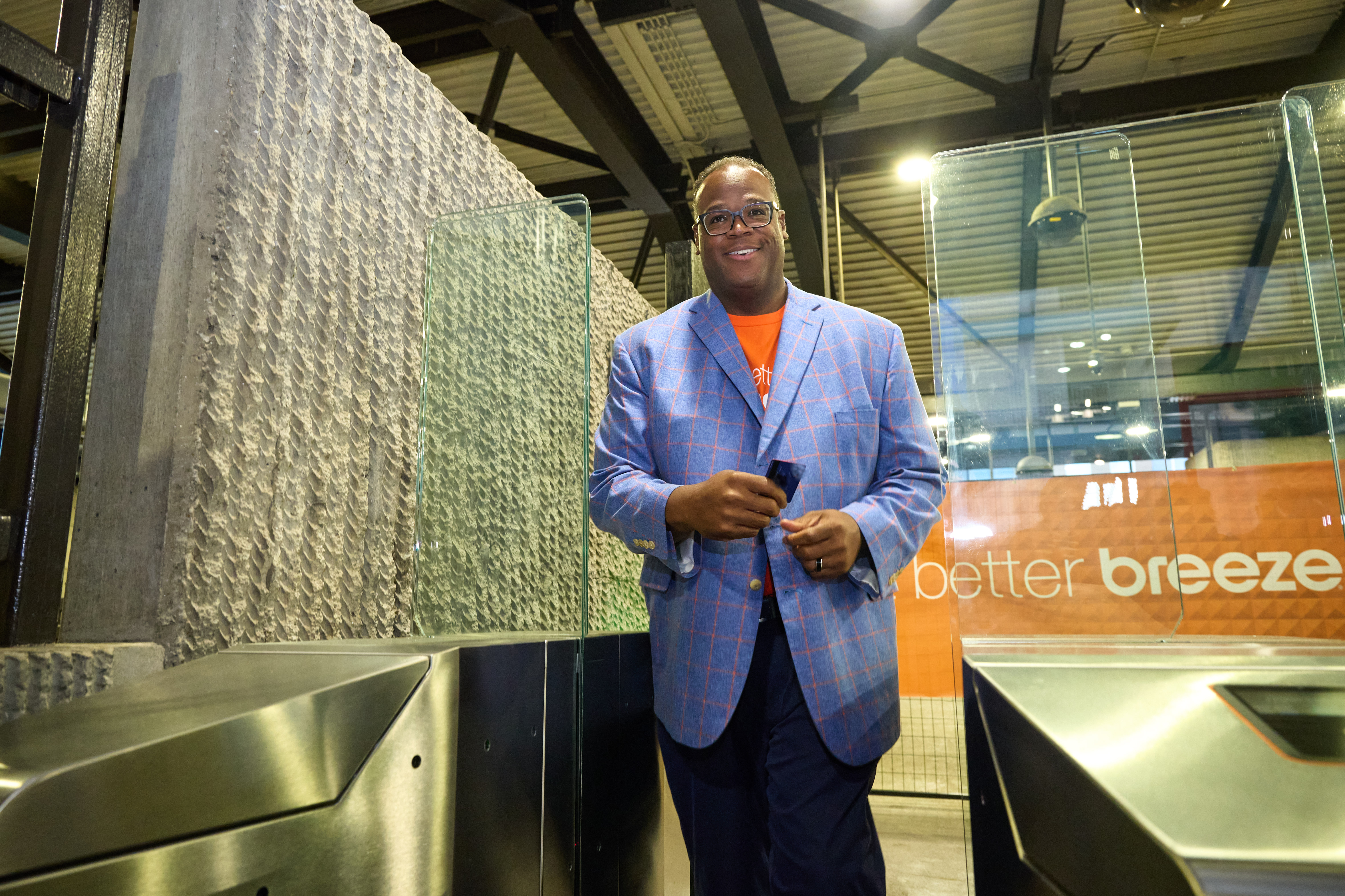 Jonathan with new faregate